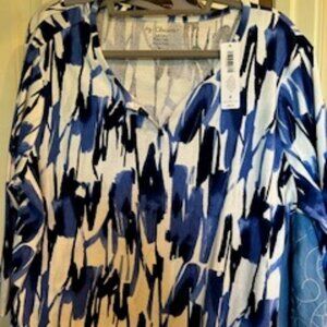CHicos 4 (22) Womens V Neck TOp NWT Cozy and Soft
